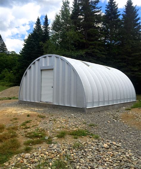 rounded metal storage building